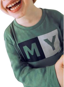 Maglietta Mayoral basic verde per bambino