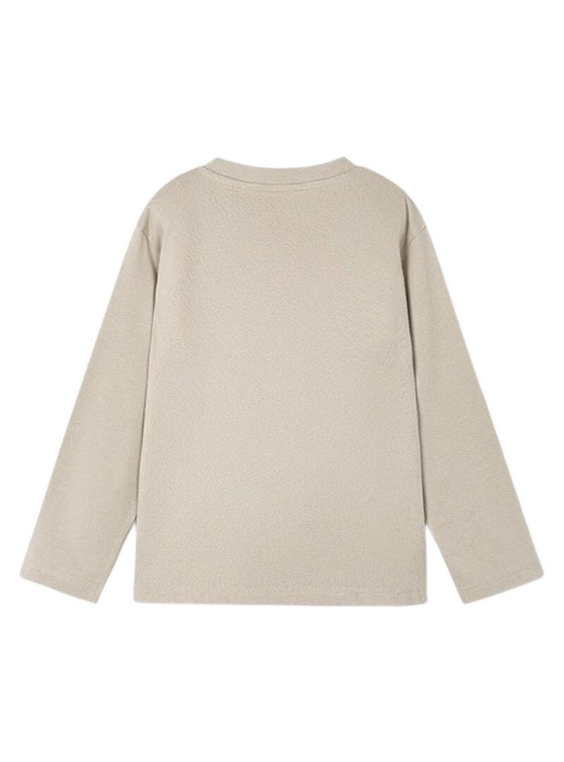 Maglietta Mayoral camion beige per bambino