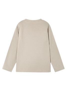 Maglietta Mayoral camion beige per bambino