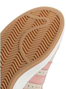 Scarpe Adidas Campus 00S beige e rosa per donna