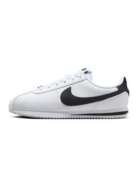 Scarpe Nike Cortez per bambini bianche e nere per ragazzi e ragazze