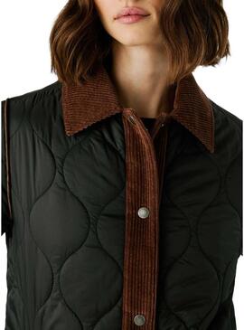 Cappotto imbottito Pepe Jeans Paola nero da donna
