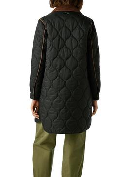 Cappotto imbottito Pepe Jeans Paola nero da donna