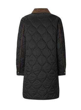 Cappotto imbottito Pepe Jeans Paola nero da donna