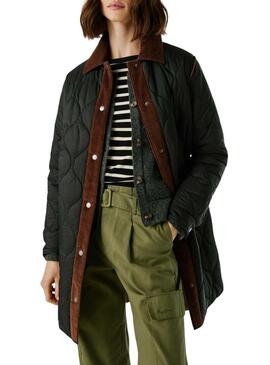 Cappotto imbottito Pepe Jeans Paola nero da donna