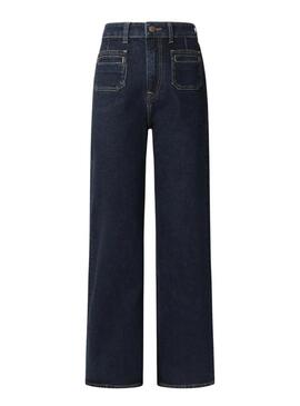 Pantaloni in denim Pepe Jeans Lexa Rinse dritti da donna