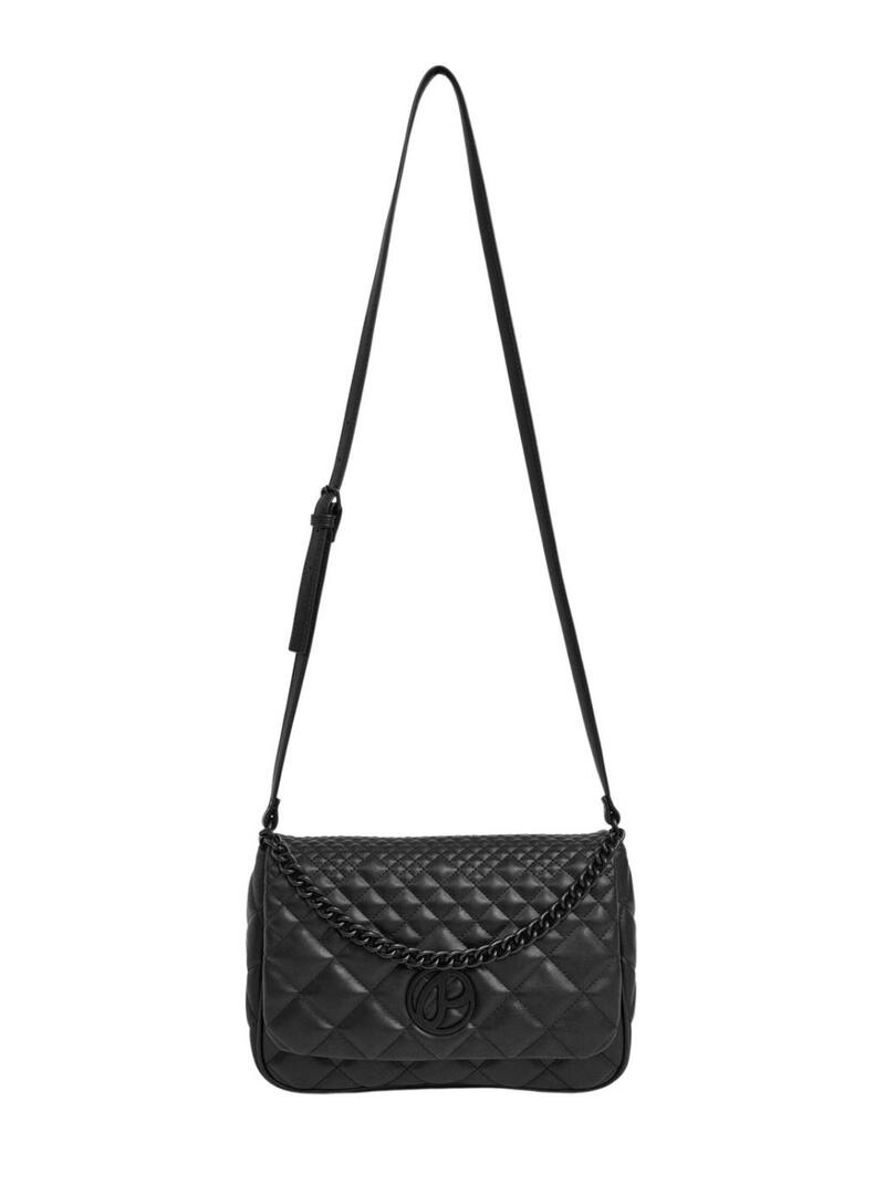 Borsa trapuntata Pepe Jeans Gasira nera per donna