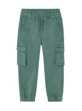Pantaloni cargo Mayoral soft verde per bambino