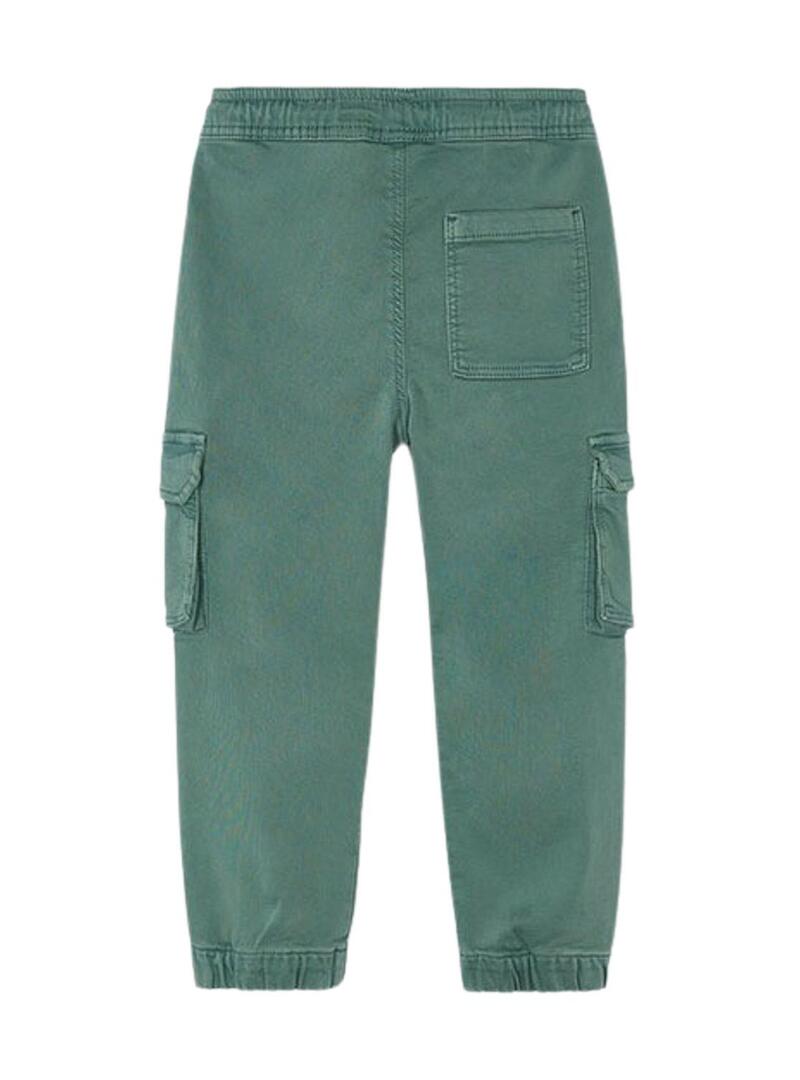 Pantaloni cargo Mayoral soft verde per bambino
