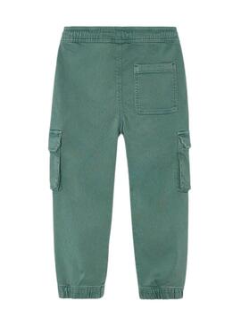 Pantaloni cargo Mayoral soft verde per bambino