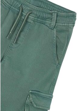 Pantaloni cargo Mayoral soft verde per bambino