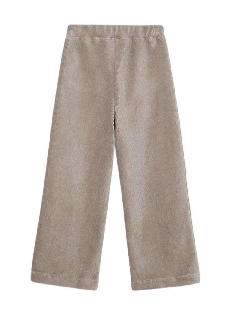 Pantaloni Mayoral in velluto a coste beige per bambina