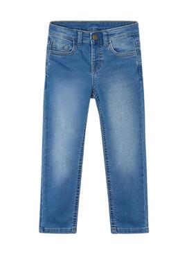 Pantaloni in denim Mayoral aderenti blu medio per bambino