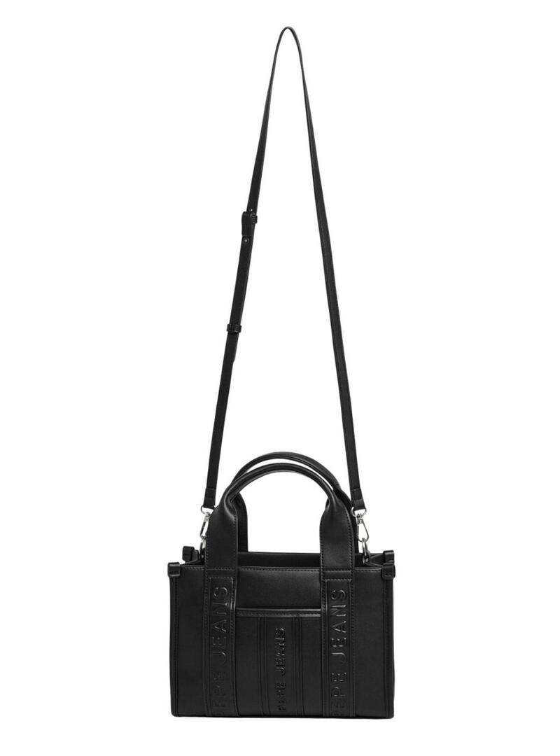Borsa Pepe Jeans Zadie rettangolare nera per donna
