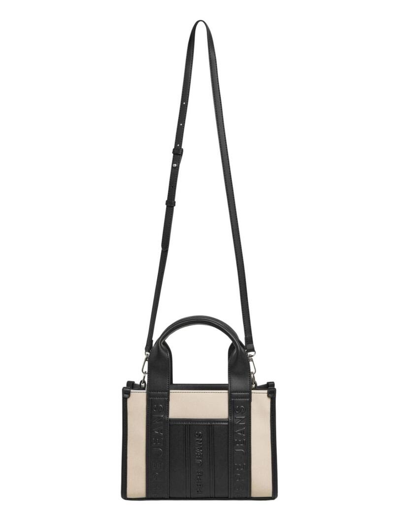 Borsa Pepe Jeans Zadie rettangolare bicolore per donna