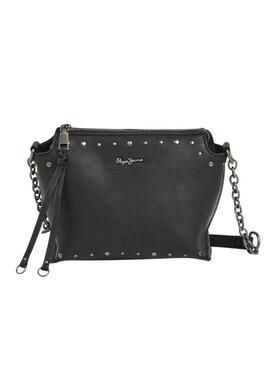 Borsa Pepe Jeans Edith con borchie nera per donna