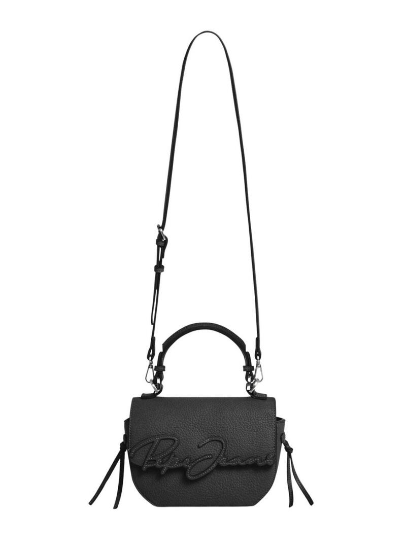 Borsa Pepe Jeans Amber logo con patta nera per donna