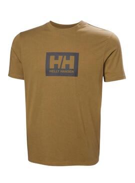 Maglietta Helly Hansen Box marrone per uomo