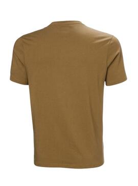 Maglietta Helly Hansen Box marrone per uomo