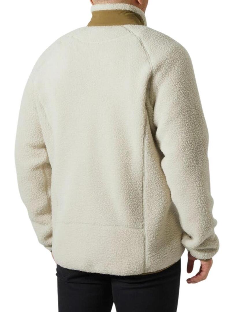 Giacca Helly Hansen Panorama Block in pelliccia beige per uomo.