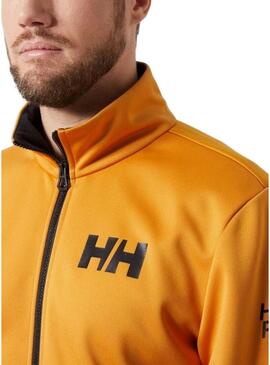 Giacca in pile Helly Hansen mostarda per uomo.