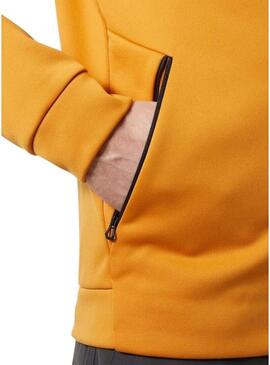 Giacca in pile Helly Hansen mostarda per uomo.