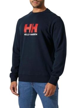 Felpa Helly Hansen HH Logo blu marino per uomo.