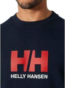 Felpa Helly Hansen HH Logo blu marino per uomo.