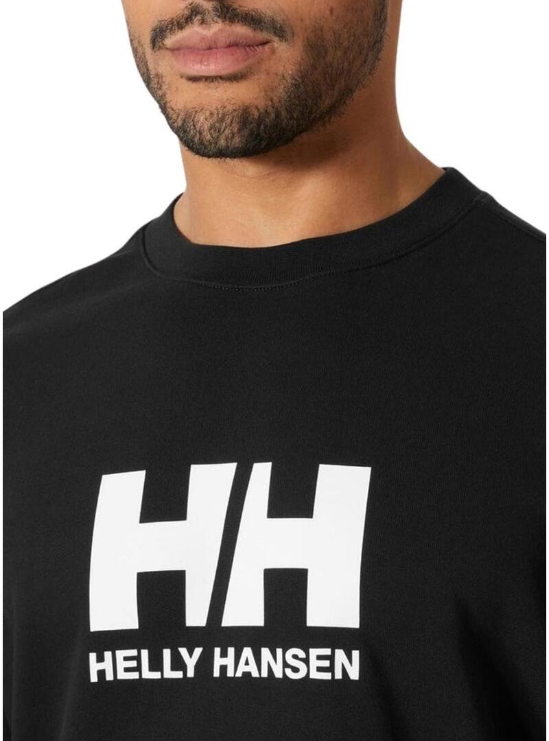 Felpa Helly Hansen HH Logo nera per uomo.