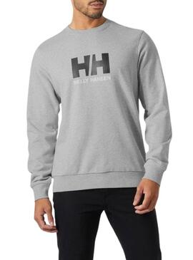 Felpa Helly Hansen HH Logo grigia per uomo