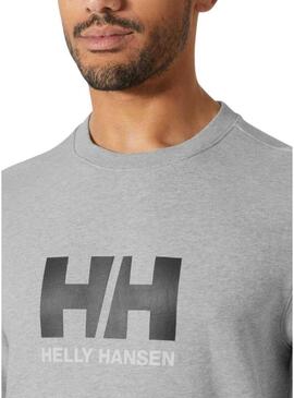 Felpa Helly Hansen HH Logo grigia per uomo