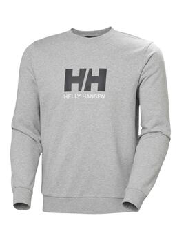 Felpa Helly Hansen HH Logo grigia per uomo