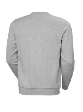 Felpa Helly Hansen HH Logo grigia per uomo