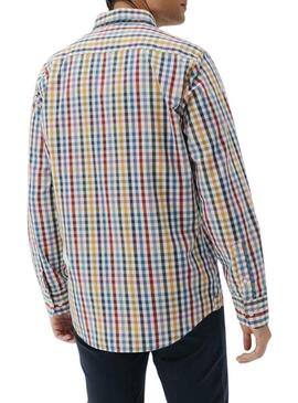 Camicia El Pulpo a quadri vichy grande multicolore per uomo