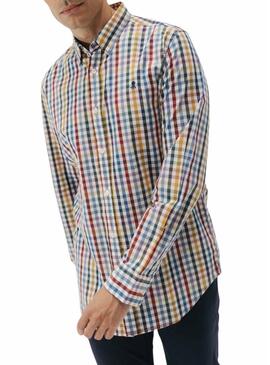 Camicia El Pulpo a quadri vichy grande multicolore per uomo
