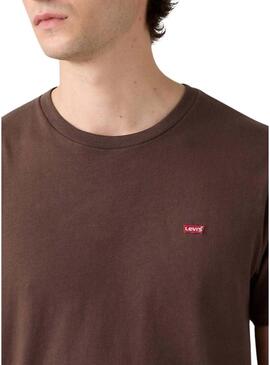 Maglietta Levis Original Housemark marrone per uomo
