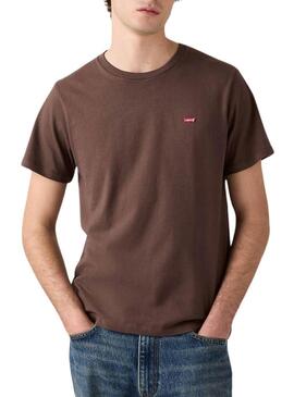 Maglietta Levis Original Housemark marrone per uomo