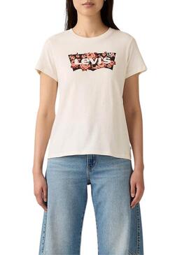 Maglietta Levis Perfect beige rosa per donna