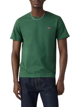 Maglietta Levis Original Housemark verde per uomo