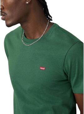 Maglietta Levis Original Housemark verde per uomo