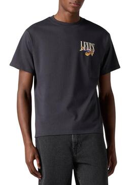 Maglietta Levis Graphic Vintage grigia per uomo