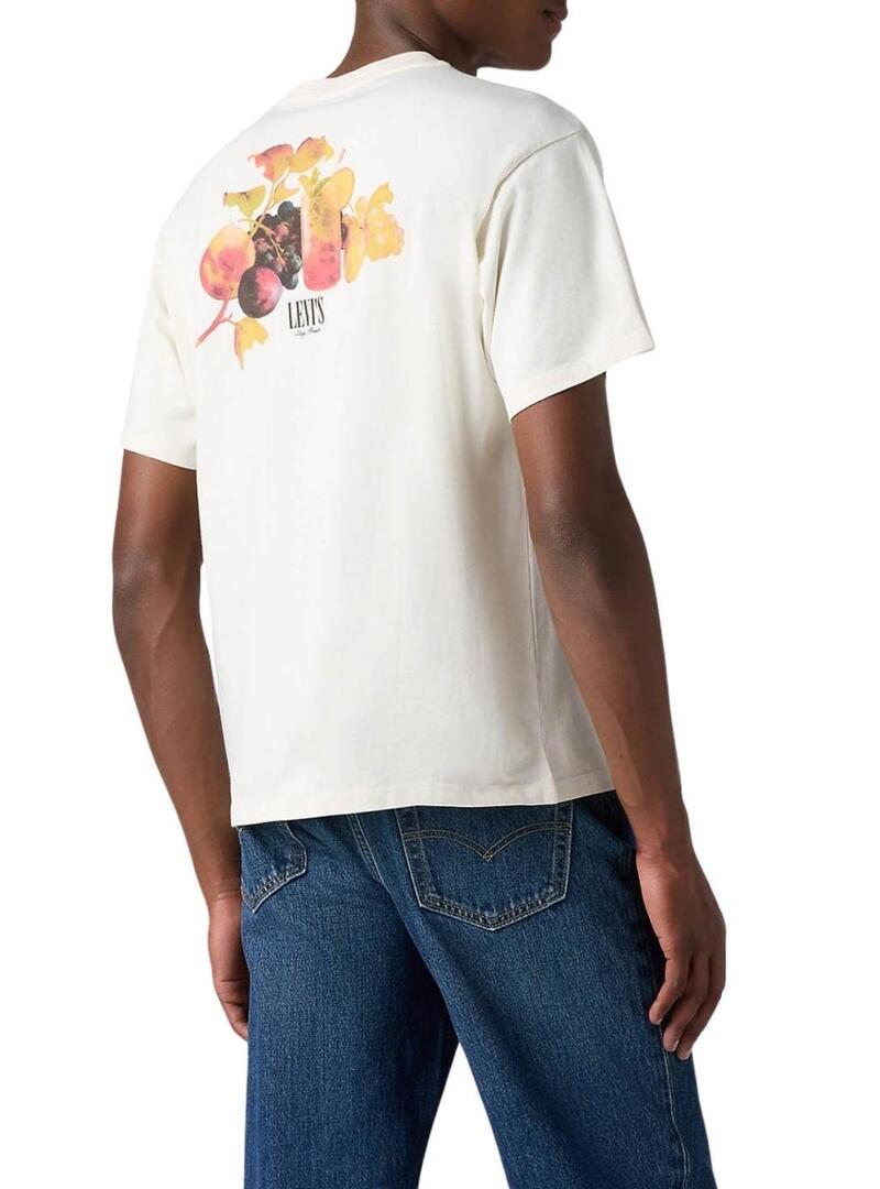 Maglietta Levis Graphic Vintage beige per uomo