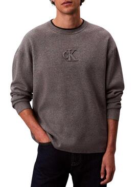 Maglia Calvin Klein Logo grigia per uomo