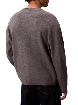 Maglia Calvin Klein Logo grigia per uomo