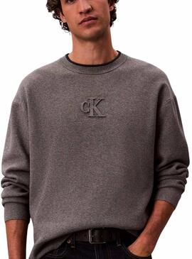 Maglia Calvin Klein Logo grigia per uomo