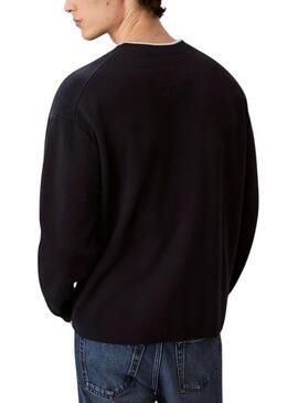 Maglia Calvin Klein Logo blu marino per uomo
