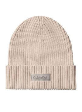 Berretto Calvin Klein Patch beige per uomo