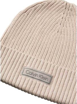 Berretto Calvin Klein Patch beige per uomo