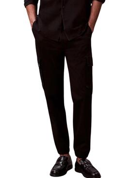Pantaloni cargo neri Calvin Klein Jeans per uomo