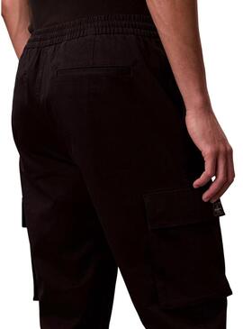 Pantaloni cargo neri Calvin Klein Jeans per uomo